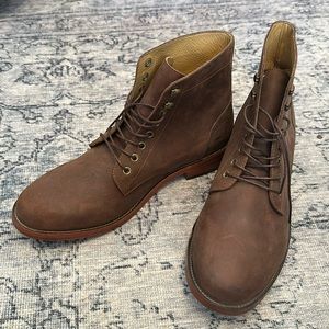 Nisolo Men’s Waxed Brown Boots 10.5